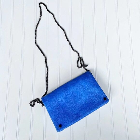 Street level Cobalt blue faux leather clutch purse - Picture 2 of 9